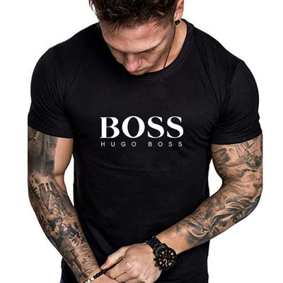 Letter Printed T shirt Men Fashion Short Sleeve T-shirt